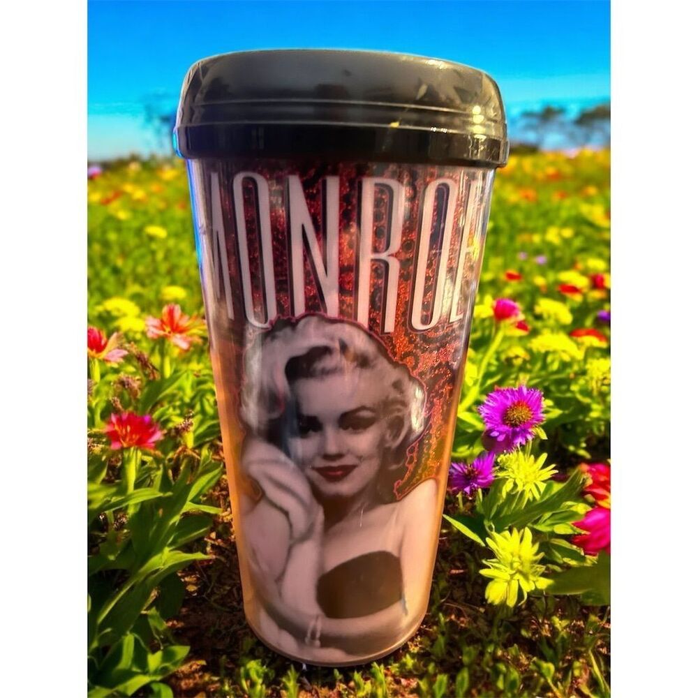 Marilyn Monroe 16oz Travel Coffee/Tea Mug Tumbler - Iconic Movie Memorabilia